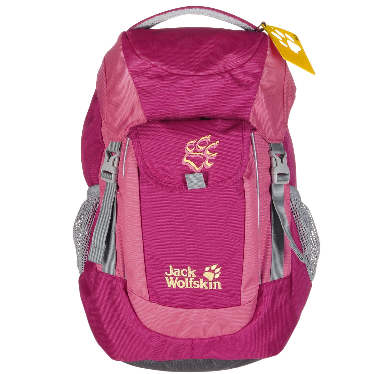 Рюкзак городской женский Jack Wolfskin Kids Explorer, цвет: розовый, 16 л2000861-2081 Рюкзак городской женский Jack Wolfskin Kids Explorer, цвет: розовый, 16 л2000861-2081Аккуратный походный рюкзак Jack Wolfskin Kids Explorer с объемом 16 литров прекрасно подойдет для любых целей. Вынимающийся коврик-подстилка очень практичен во время остановок в пути. Мягкие и удобные плечевые ремни позволяют равномерно распределить груз, а посередине подушки спины предусмотрен специальный вентиляционный канал. Отражатели на передней и задней стороне. В основном отделении находятся карабин для ключей и именная табличка.