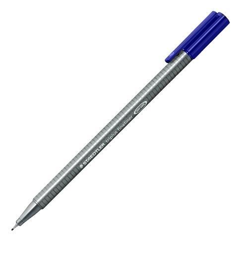 Капиллярная ручка Triplus Liner 0,3мм, синий, Staedtler. 3 шт. Блистер Капиллярная ручка Triplus Liner 0,3мм, синий, Staedtler. 3 шт. Блистер