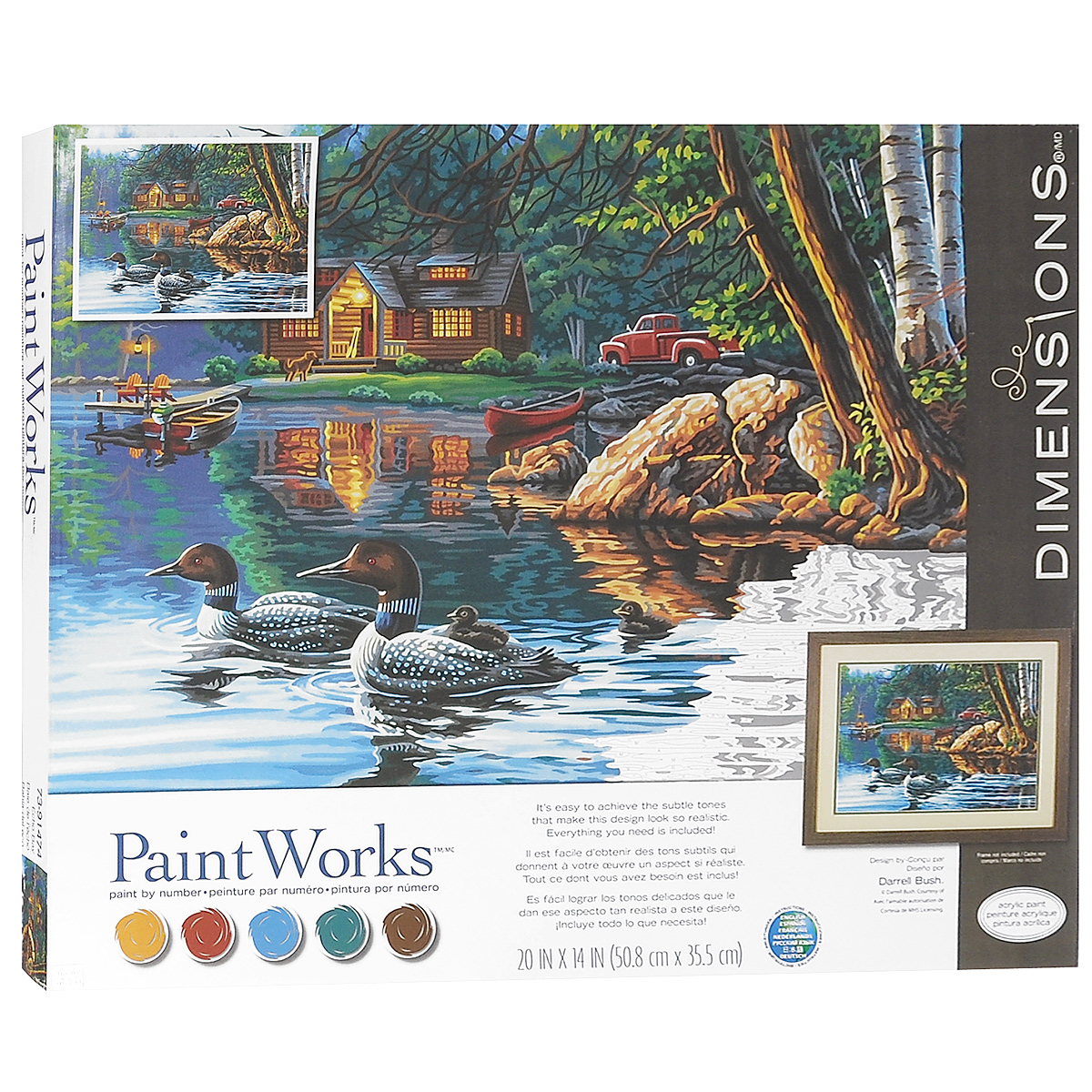 Набор для раскрашивания PaintWorks Эхо залива, 51 х 36 смDMS-73-91474 Набор для раскрашивания PaintWorks Эхо залива, 51 х 36 смDMS-73-91474Набор для раскрашивания PaintWorks Эхо залива поможет вам создать свой личный шедевр - красивую картину, нарисованную акриловыми красками. С таким набором очень легко самостоятельно написать потрясающую картину, даже если вы этого никогда не делали. С помощью инструкции закрашивайте области по цветовым номерам. Набор для раскрашивания прекрасно подойдет как для школьников, так и для взрослых. В набор входят: - акриловые краски, - фактурный картон с нанесенным контуром рисунка, - кисть, - инструкция на русском языке. УВАЖАЕМЫЕ КЛИЕНТЫ! Обращаем ваше внимание, на тот факт, что рамка в комплект не входит, а служит для визуального восприятия товара.