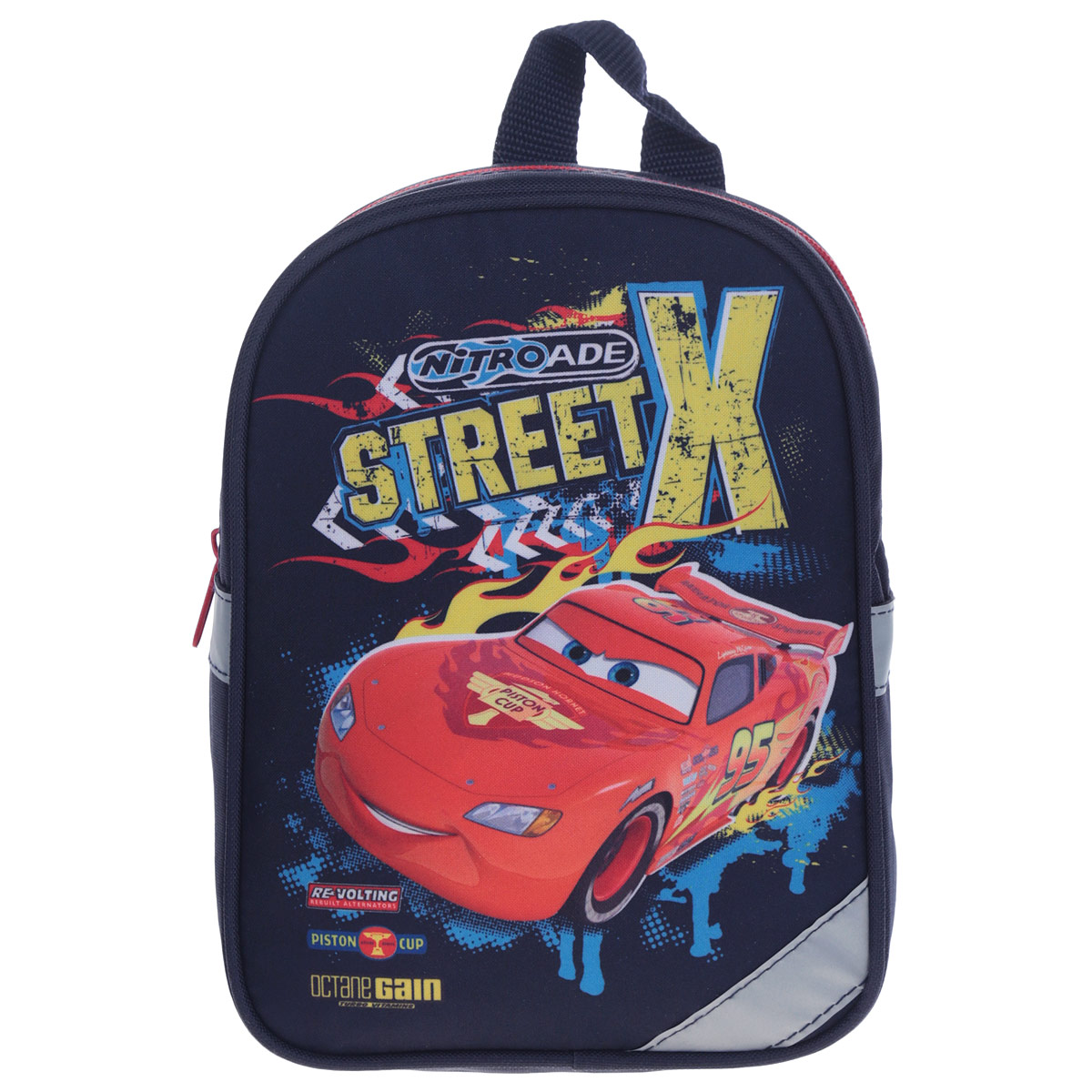 Рюкзак детский Cars, цвет: темно-синий. CRCB-UT4-531CRCB-UT4-531 Рюкзак детский Cars, цвет: темно-синий. CRCB-UT4-531CRCB-UT4-531Стильный и продуманный до мелочей рюкзак Cars позаботится о том, чтобы учеба доставляла ребенку только удовольствие. Рюкзачок содержит одно вместительное отделение, закрывающееся на застежку-молнию. Рюкзак украшен ярким изображением героя популярного мультфильма Тачки. Широкие мягкие лямки регулируются по длине и равномерно распределяют нагрузку на плечевой пояс. Рюкзак оснащен петлей для подвешивания. Светоотражающие элементы на фронтальной части, боковых стенках и лямках ранца обеспечивают дополнительную безопасность в темное время суток. Рекомендуемый возраст: от 7 лет.