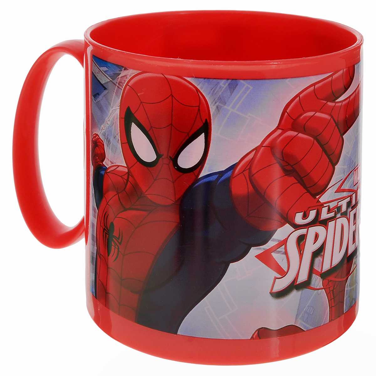 Кружка Marvel Spider-Man, цвет: красный, 350 мл47304_красный Кружка Marvel Spider-Man, цвет: красный, 350 мл47304_красныйЯркая кружка Marvel Spider-Man, изготовленная из безопасного пластика, непременно понравится юному обладателю. Оформлена изображением супергероя - человека-паука из одноименного мультсериала. Кружка дополнена удобной ручкой. Рекомендуется для детей от: 3 лет.