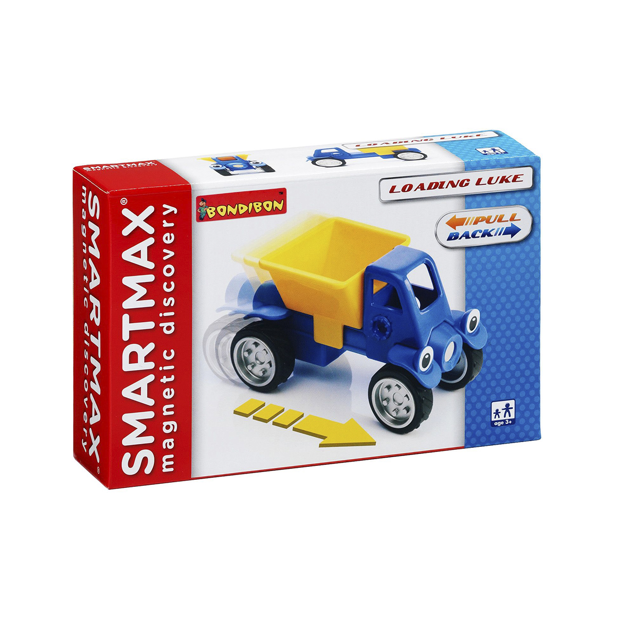 Bondibon Конструктор магнитный Smartmax Грузовичок ЛюкВВ0951 Bondibon Конструктор магнитный Smartmax Грузовичок ЛюкВВ0951Увлекаться игрой воображения и получать от этого сто процентов удовольствия – вот задача такого конструктора! Такой конструктор не только будет развлекать вашего малыша игрой, освобождая надолго вас от его требовательного внимания, но и познакомит вашего почемучку с принципом действия магнитов, и позволит собрать интересные модели, что не сможет не удивить родителей! Благодаря крупным и легким деталям этот конструктор подходит для детей уже от 3 лет. Колеса закреплены на металлической оси и обуты в настоящие резиновые шины. Детали, не содержащие магнитов, имеют простые и удобные крепления. Палочка имеет оболочку, сделанную из высококачественной пластмассы, и сердцевину – достаточно сильный магнит. Магнит держится внутри очень прочно, и его выпадение во время игры исключено. Этот мини-набор прекрасно подходит для первого знакомства ребенка с магнитными конструкторами. Готовые модели можно использовать в сюжетно-ролевой игре – например, перевозить на грузовичке другие...