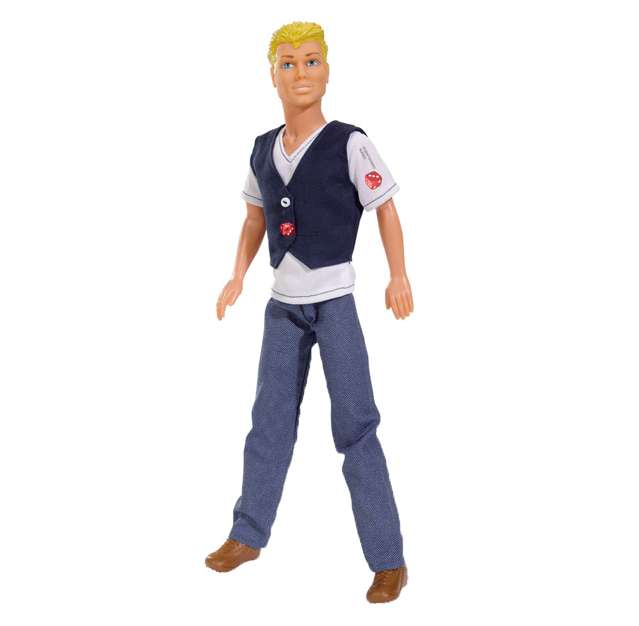 Simba Кукла Steffi Love: Casual Kevin, цвет одежды: белый, темно-синий5738032, блондин, синий жилет Simba Кукла Steffi Love: Casual Kevin, цвет одежды: белый, темно-синий5738032, блондин, синий жилетКевин - супер-модель