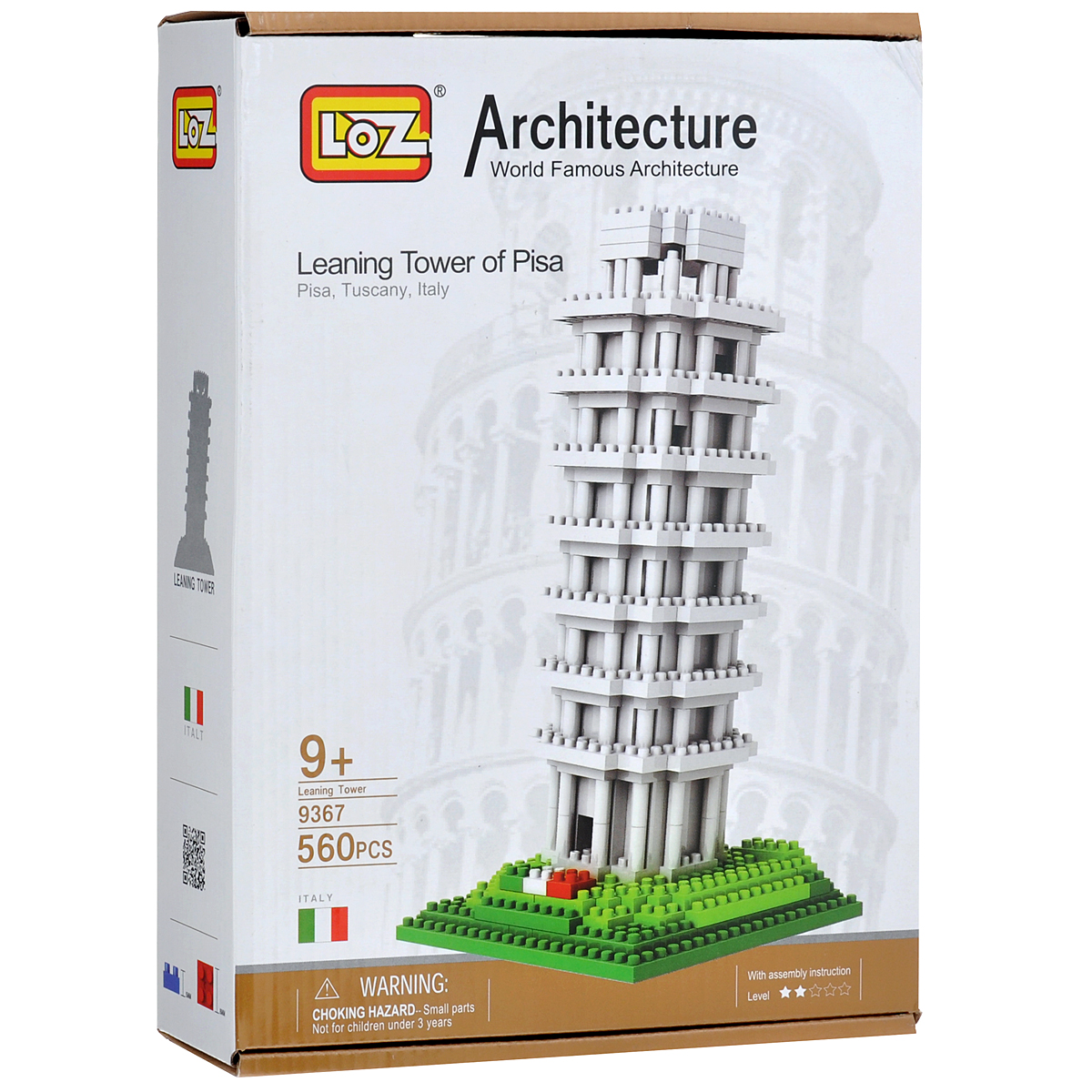 Loztoys Конструктор Пизанская башня9367 Loztoys Конструктор Пизанская башня9367Конструктор-макет Пизанская башня - прекрасный способ провести время увлекательно и с пользой. Комплект включает в себя 560 элементов, из которых вы и ваш ребенок сможете собрать модель Пизанской башни, находящейся в городе Пиза, Италия. Для сборки модели клей и ножницы не понадобятся. Элементы оснащены пазами для легкого соединения. В комплект входит схематичная инструкция по сборке. Пизанская башня - колокольная башня, часть ансамбля городского собора Санта-Мария Ассунта (Пизанский собор) в городе Пиза, получившая всемирную известность благодаря непреднамеренному наклону. Наклон башни, вызванный мягкостью почвы, происходил по мере строительства, завершившегося в 1360 году. Процесс падения закончился лишь в 2008 году.