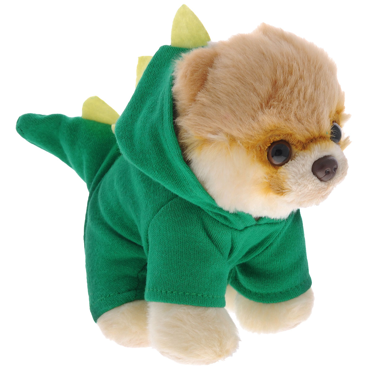 Мягкая игрушка Gund Boo-Rex, 12,5 см4048569 Мягкая игрушка Gund Boo-Rex, 12,5 см4048569Мягкая игрушка Gund Boo-Rex выполнена из безопасных материалов в виде очаровательного шпица в зеленом костюмчике с капюшоном в виде дракончика. Игрушка Gund Boo-Rex отличается от других реалистичным внешним видом, напоминающим настоящего питомца. Только посмотрите на эту милую мордашку, которая так приветливо смотрит на вас. Такая игрушка вызывает умиление не только у детей , но и у взрослых. Великолепное качество исполнения делают эту игрушку чудесным подарком к любому празднику.