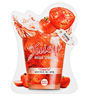 Holika Holika Тканевая маска для лица Juicy Mask Sheet Tomato (помидор), 20 млУТ000001122 Holika Holika Тканевая маска для лица Juicy Mask Sheet Tomato (помидор), 20 млУТ000001122Содержащийся в маске экстракт томата делает кожу эластичной. Так же томат смягчает, сокращает воспаления и защищает от воздействия ультрафиолета. Томат богат такими витаминами, как А, С и К.