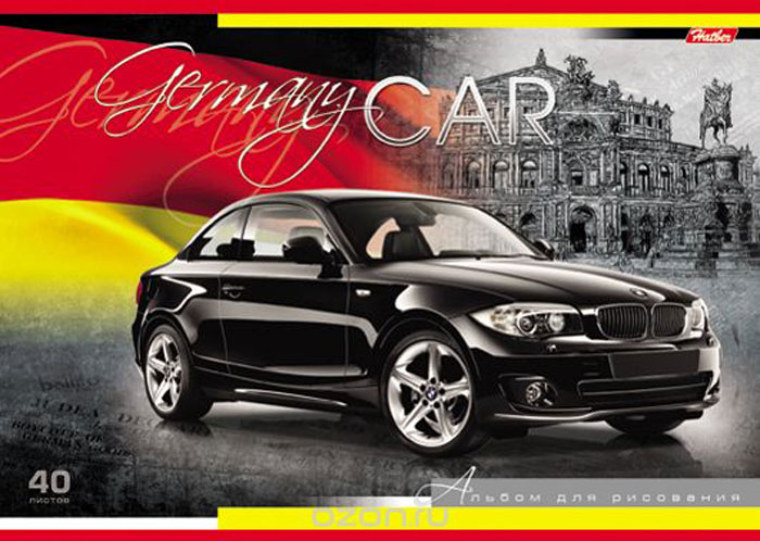 Альбом для рисования Hatber Country Cars. Germany, 40 листов40А4вмB_09287 Альбом для рисования Hatber Country Cars. Germany, 40 листов40А4вмB_09287Альбом для рисования Hatber Country Cars непременно порадует маленького художника и вдохновит его на творчество. Альбом изготовлен из белоснежной шелковисто-матовой бумаги с яркой обложкой из мелованного картона, оформленной изображением автомобиля. В альбоме 40 листов. Высокое качество бумаги позволяет рисовать в альбоме карандашами, фломастерами, акварельными и гуашевыми красками. Рисование позволяет ребенку развивать творческие способности, кроме того, это увлекательный досуг. Способ крепления листов - скрепки.