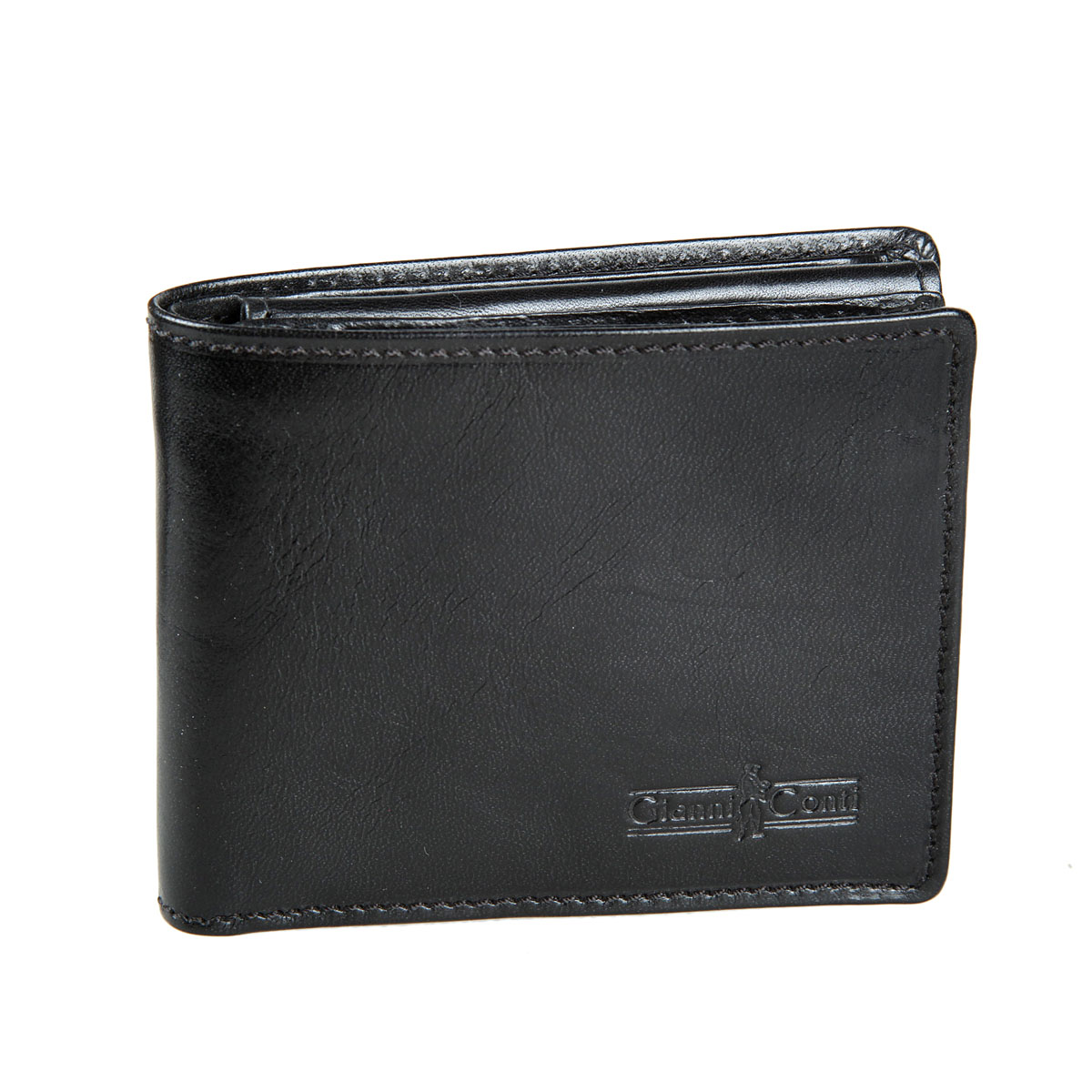 Портмоне мужское Gianni Conti, цвет: черный. 907018907018 black Портмоне мужское Gianni Conti, цвет: черный. 907018907018 blackСтильное мужское портмоне Gianni Conti выполнено из натуральной кожи. Лицевая сторона оформлена тиснением в виде названия бренда производителя. Изделие раскладывается пополам. Внутри имеется два отделения для купюр, четыре потайных кармана, пять кармашков для визиток и пластиковых карт и карман для мелочи на кнопке. Портмоне упаковано в фирменную картонную коробку. Оригинальное портмоне подчеркнет вашу индивидуальность и изысканный вкус, а также станет замечательным подарком человеку, ценящему качественные и практичные вещи.