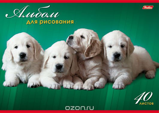 Hatber Альбом для рисования Маленькие друзья. Четыре собаки, цвет: зеленый, 40 листов40А4В_08579 Hatber Альбом для рисования Маленькие друзья. Четыре собаки, цвет: зеленый, 40 листов40А4В_08579Альбом для рисования Hatber Маленькие друзья. Четыре собаки непременно порадует маленького художника и вдохновит его на творчество. Альбом изготовлен из белоснежной офсетной бумаги с яркой обложкой из мелованного картона, оформленной изображением животных. Высокое качество бумаги позволяет рисовать в альбоме карандашами, фломастерами, акварельными и гуашевыми красками. Рекомендуемый возраст: 0+