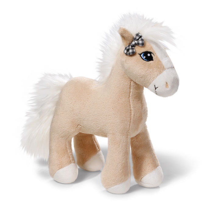 Nici Мягкая игрушка Лошадка Даймонд с бантиком цвет бежевый 23 см37847 Nici Мягкая игрушка Лошадка Даймонд с бантиком цвет бежевый 23 см37847Очаровательная мягкая игрушка Nici Лошадка Даймонд выполнена в виде симпатичной плюшевой лошадки. Игрушка изготовлена из высококачественного текстильного материала бежевого цвета. Игрушка невероятно мягкая и приятная на ощупь, вам не захочется выпускать ее из рук. Глазки лошадки вышиты, а хвостик и грива выполнены из искусственного меха. Ушко лошадки украшает кокетливый бантик. Удивительно мягкая игрушка принесет радость и подарит своему обладателю мгновения нежных объятий и приятных воспоминаний. Великолепное качество исполнения делают эту игрушку чудесным подарком к любому празднику. Трогательная и симпатичная, она непременно вызовет улыбку у детей и взрослых.
