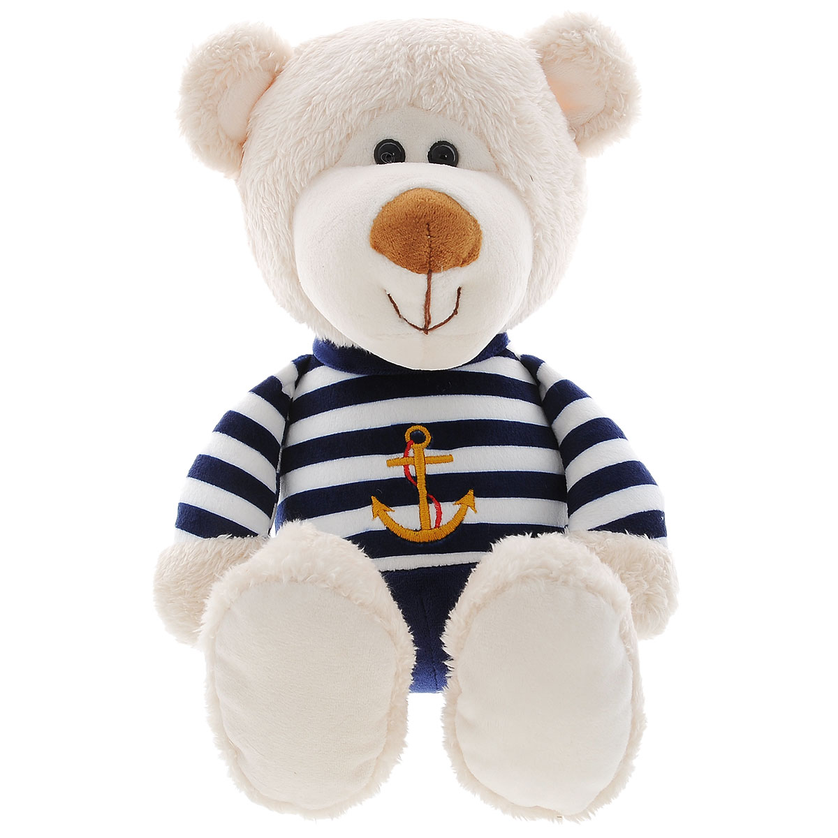Мягкая игрушка Plush Apple Медведь моряк, 38 смK34124С Мягкая игрушка Plush Apple Медведь моряк, 38 смK34124СМягкая игрушка Plush Apple Медведь моряк станет лучшим другом для любого ребенка. Игрушка изготовлена из высококачественных текстильных материалов. Выполнена игрушка в виде очаровательного медвежонка, одетого в костюм морского стиля с изображением якоря. Глазки медведя из пластика. Такая игрушка вызывает умиление не только у детей, но и у взрослых. Поэтому она станет отличным подарком не только ребенку, но и друзьям.
