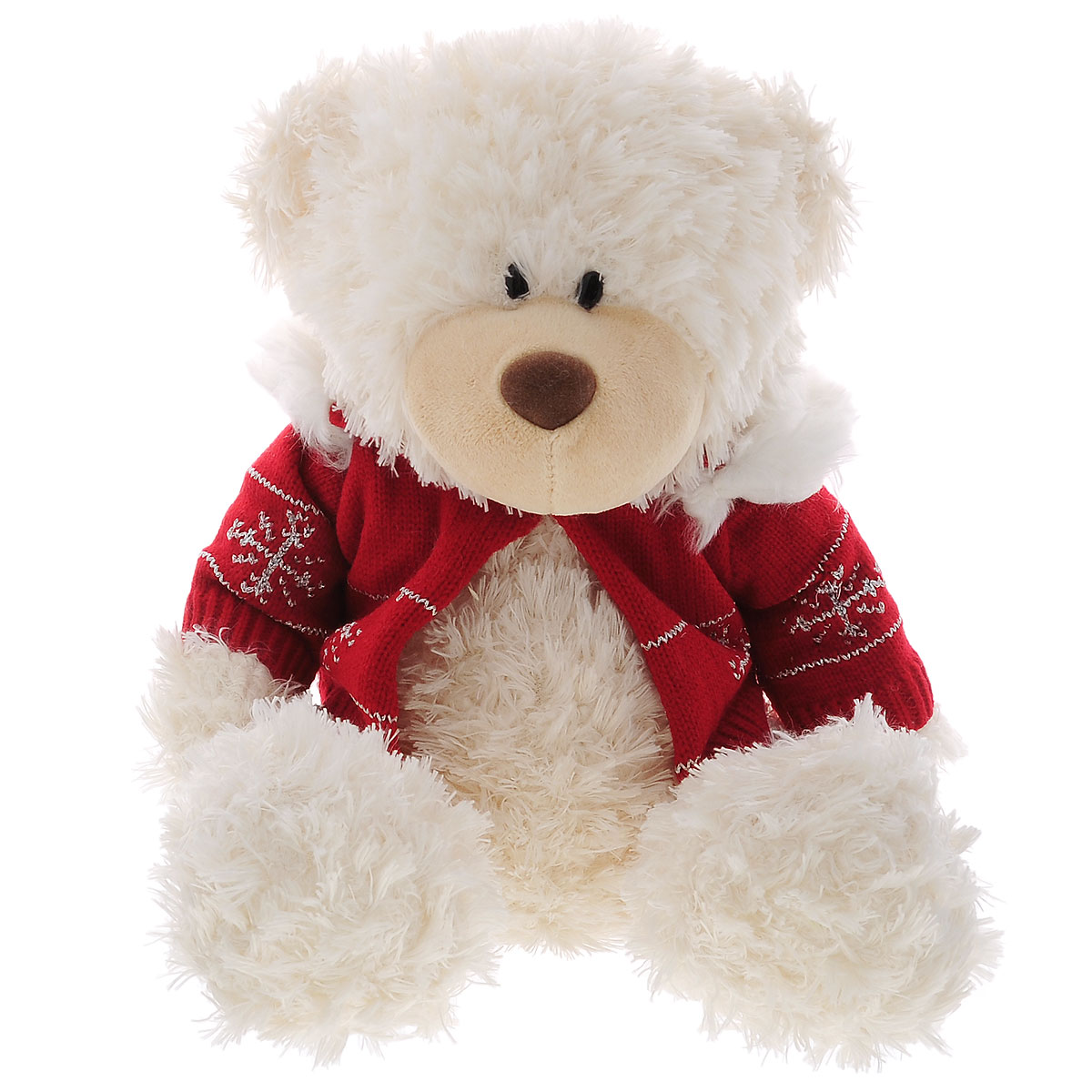 Мягкая игрушка Plush Apple Медведь в свитере, 30 смK76163F Мягкая игрушка Plush Apple Медведь в свитере, 30 смK76163FМягкая игрушка Plush Apple Медведь в свитере привлечет внимание любого ребенка. Игрушка изготовлена из высококачественных текстильных материалов. Специальные гранулы, используемые при ее набивке, способствуют развитию мелкой моторики рук малыша. Выполнена игрушка в виде милого медвежонка в свитере красного цвета. Небольшие размеры игрушки позволяют брать ее на прогулку и в гости, поэтому малышу больше не придется расставаться со своим новым другом.