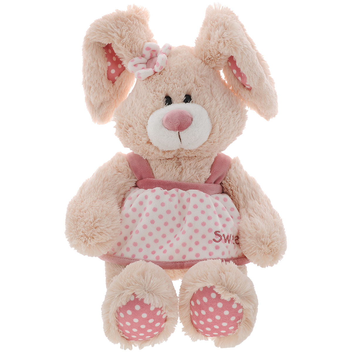 Мягкая игрушка Plush Apple Заяц в платье, 40 смK33169A Мягкая игрушка Plush Apple Заяц в платье, 40 смK33169AОчаровательная мягкая игрушка Plush Apple Заяц в платье привлечет внимание любого ребенка. Изделие изготовлена из приятных на ощупь и очень мягких материалов, безвредных для малыша. Игрушка выполнена в виде милого зайца в бело-розовом платье с цветочком на голове и пластиковыми глазками. Удивительно мягкая игрушка принесет радость и подарит своему обладателю мгновения нежных объятий и приятных воспоминаний.