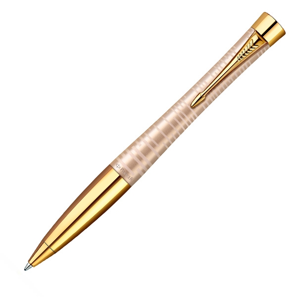 Ручка шариковая URBAN PREMIUM Golden Pearl. PARKER-S1906854PARKER-S1906854 Ручка шариковая URBAN PREMIUM Golden Pearl. PARKER-S1906854PARKER-S1906854Ручка шариковая Паркер Урбан Премиум Голден Перл. линия письма – средняя, цвет чернил – синий, в подарочной упаковке. Корпус из алюминия.Произведено в Китае.