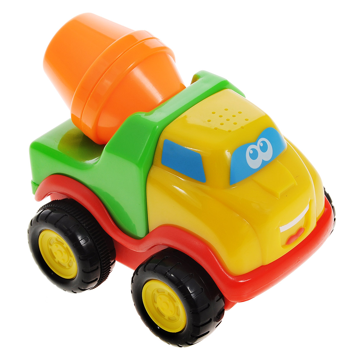 Kiddieland Игрушка Бетономешалка с инерционным механизмомKID 050039 Kiddieland Игрушка Бетономешалка с инерционным механизмомKID 050039Яркая игрушка Kiddieland Бетономешалка со звуковыми эффектами обязательно понравится любому мальчишке. У машинки инерционный механизм, который стимулирует двигательную активность. Нужно откатить игрушку назад, отпустить, и она весело покатится вперед в сопровождении реалистичного звука мотора и сигнала. Игрушка способствует развитию, мелкой моторики, цветовосприятия, воображения и творческого мышления. Рекомендуемый возраст: от 12 месяцев. Питание: 3 батарейки типа LR44 (входят в комплект).