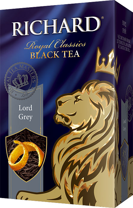Richard Lord Grey черный листовой чай, 90 г610402 Richard Lord Grey черный листовой чай, 90 г610402Richard Lord Grey - листовой черный цейлонский чай с ароматом бергамота и лимона, который подарит вам классический вкус и аромат каждое утро.
