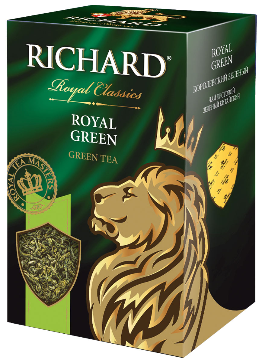 Richard Royal Green зеленый листовой чай, 90 г610651 Richard Royal Green зеленый листовой чай, 90 г610651Richard Royal Green - зеленый листовой китайский чай. Напиток имеет мягкий сбалансированный вкус, а также восстанавливает внутреннюю гармонию и дарит бодрость.
