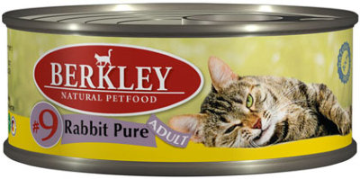 Консервы Berkley, для взрослых кошек, с кроликом, 100 г75108 Консервы Berkley, для взрослых кошек, с кроликом, 100 г75108Консервы Berkley с нежным мясом кролика - полноценное консервированное питание для взрослых кошек. Консервы приготовлены исключительно из натурального сырья. Не содержат сои, искусственных красителей, ароматизаторов и консервантов. Состав: кролик 72%, бульон 26,5%, минералы 1%, масло лосося 0,5%. Анализ: протеин 10,8%, жир 6,5%, зола 2,1%, клетчатка 0,3%, влажность 81%, таурин 0,15%. Добавки на 1 кг продукта: витамин А 3000 ME, витамин D3 200 МЕ, витамин Е 30 мг, селен 0,1 мг. Товар сертифицирован.