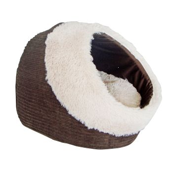 Домик для кошки THAIS BROWN 40х40х28смFIDB-7504 Домик для кошки THAIS BROWN 40х40х28смFIDB-7504Домик с комбинированной внешней отдекой из коричневого вельвета и искусственного меха. Подушка отделана искусственным мехом.