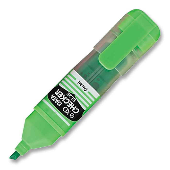 Pentel Маркер-выделитель Data Checker, цвет: салатовыйPSL25-K Pentel Маркер-выделитель Data Checker, цвет: салатовыйPSL25-KМаркер-выделитель Data Checker со скошенным стержнем, выполненный из пластика, станет незаменимым аксессуаром в учебе или работе. Маркер содержит жидкие чернила, которые обеспечивают ровные и четкие линии. Диаметр стержня от 1 до 4,5 мм.