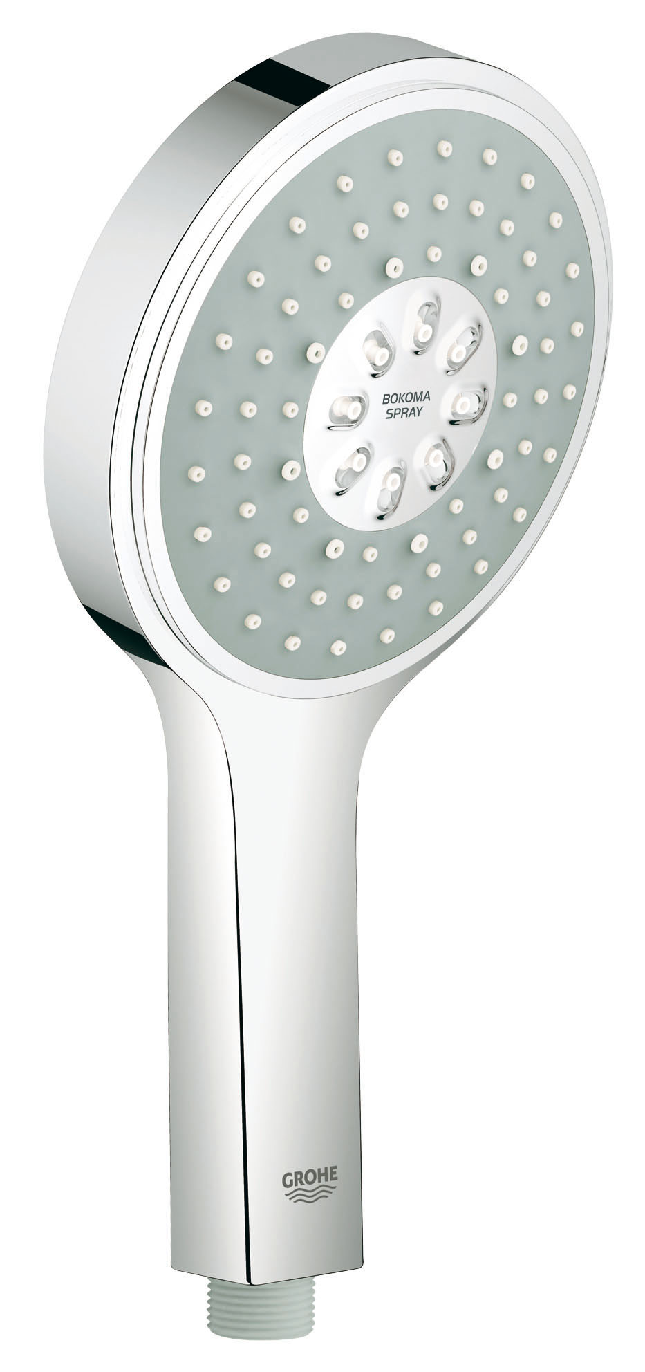 Ручной душ GROHE Power&Soul Cosmopolitan 130 (27663000)27663000 Ручной душ GROHE Power&Soul Cosmopolitan 130 (27663000)27663000Этот ручной душ из коллекции Power&Soul Cosmopolitan умеет быть как мощным и бодрящим, так и ласковым и успокаивающим: он оснащен удобным переключателем режимов струи, который позволяет одним щелчком активировать любой из четырех новаторских режимов: GROHE Rain O 2 , Rain, Jet или Bokoma Spray. Возможно также комбинированное включение нескольких режимов одновременно, которое позволит вам получить максимум комфорта и приятных ощущений во время принятия душа. В конструкции ручного душа применяется технология InnerWater Guide, а хромированное покрытие выполнено по технологии GROHE StarLight — благодаря этому данное изделие отличается красивой глянцевой поверхностью, устойчивой к повреждениям и простой в уходе: для поддержания ее в чистоте достаточно легкого протирания сухой тканью. Этот элегантный ручной душ гармонично впишется в интерьер любой современной ванной комнаты, и благодаря нему ежедневное принятие душа будет вызывать у вас приятное чувство предвкушения. ...