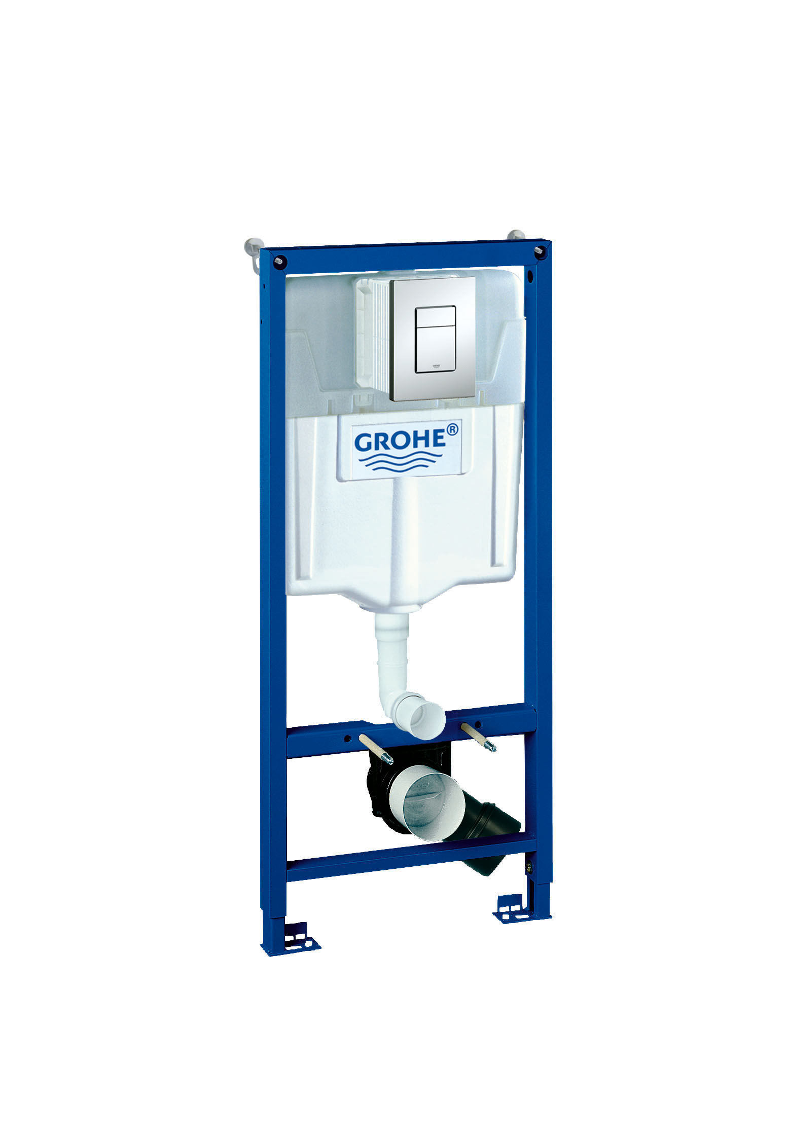 Система инсталляции для унитаза GROHE Rapid SL с панелью смыва Skate Cosmopolitan (3 режима) (38772001)38772001 Система инсталляции для унитаза GROHE Rapid SL с панелью смыва Skate Cosmopolitan (3 режима) (38772001)38772001Rapid SL в сборе, для подвесного унитаза смывной бачок GD 2 с маленьким ревизионным окошком монтажная высота 1,13 м для монтажа перед стеной или стеной перегородкой самонесущая стальная рама с порошковым напылением подготовлена для облицовки фиксированные подключения для одиночного или рядного монтажа быстрая регулировка по высоте крепежный материал проверено -TUEV 2 болта-держателя для унитаза крепление для керамики расстояние между болтами 180/230 мм выходной патрубок для унитаза O 90 мм регулировка глубины монтажа редуктор O 90/110 мм впускной и смывной гарнитуры смывной бачок GD 2, 6 - 9 л заводская настройка 6 л и 3 л Пневматический смывной клапан с тремя режимами слива: 2-х объёмный, старт/стоп, или непрерывный Подключение воды слева, справа и сзади Арматурная группа I в соответствии с DIN с изоляцией от конденсационной влаги подключение воды DN 15 ...