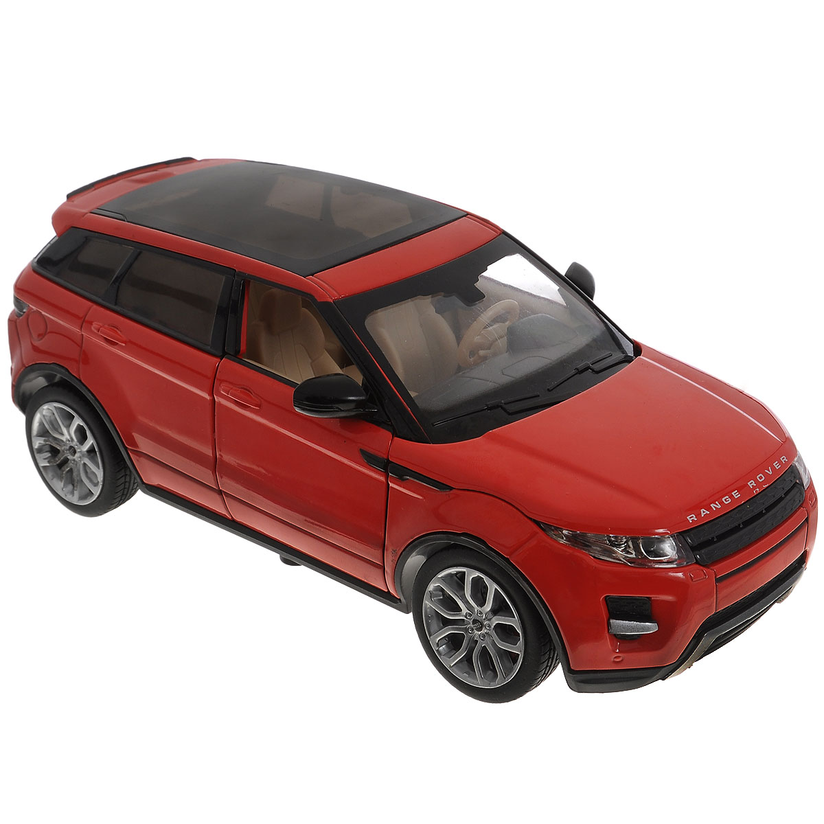 MSZ Машинка инерционная Range Rover Evoque, цвет: красный. Масштаб 1/24CP-68244A_красный MSZ Машинка инерционная Range Rover Evoque, цвет: красный. Масштаб 1/24CP-68244A_красныйИнерционная модель автомобиля MSZ Range Rover Evoque, выполненная из высококачественного металла и пластика, непременно понравится и ребенку, и взрослому. Модель является точной уменьшенной копией известного автомобиля марки Range Rover Evoque. Игрушечная модель оснащена литым металлическим корпусом, вращающимися колесами из резины. Передние двери и капот машинки открываются, салон детализирован. Игрушка оснащена инерционным ходом, световыми и звуковыми эффектами. Для того чтобы автомобиль поехал вперед, необходимо его отвести назад, а затем отпустить. Прорезиненные колеса обеспечивают надежное сцепление с любой поверхностью пола. Машинка является отличным подарком для каждого ребенка. Во время игры с такой машинкой у ребенка развивается мелкая моторика рук, фантазия и воображение. Необходимо докупить 3 батарейки напряжением 1,5V типа AG13 (не входят в комплект).