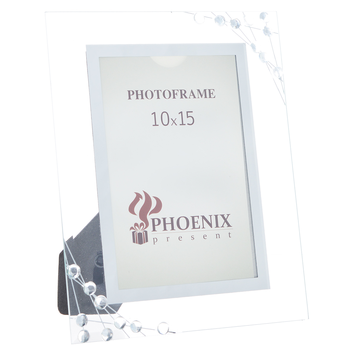Фоторамка Феникс-презент Геометрия, 10 см х 15 см38949 Фоторамка Феникс-презент Геометрия, 10 см х 15 см38949Декоративная фоторамка Феникс-презент Геометрия, выполненная из высококачественного стекла, украсит интерьер помещения оригинальным образом, а также позволит сохранить на память изображения дорогих вам людей и интересных событий вашей жизни. У рамки есть ножка для размещения ее на столе. С такой фоторамкой вы сможете не просто внести в интерьер своего дома элемент необычности, но и создать атмосферу загадочности и изысканности.