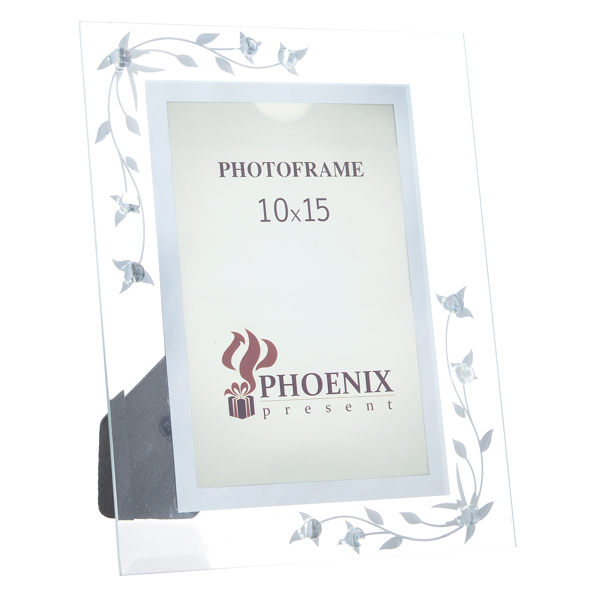 Фоторамка Феникс-презент Цветочная, 10 см х 15 см38947 Фоторамка Феникс-презент Цветочная, 10 см х 15 см38947Декоративная фоторамка Феникс-презент Цветочная, выполненная из высококачественного стекла, украсит интерьер помещения оригинальным образом, а также позволит сохранить на память изображения дорогих вам людей и интересных событий вашей жизни. Рамка оформлена цветочным орнаментом. У рамки есть ножка для размещения ее на столе. С такой фоторамкой вы сможете не просто внести в интерьер своего дома элемент необычности, но и создать атмосферу загадочности и изысканности.