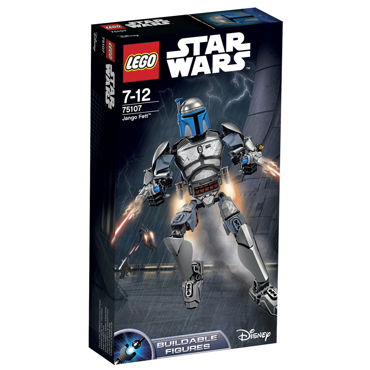 LEGO Star Wars Конструктор Джанго Фетт 7510775107 LEGO Star Wars Конструктор Джанго Фетт 7510775107Конструктор LEGO Джанго Фетт станет отличным подарком фанатам Звездных войн! Джанго Фетт имел репутацию решительного и беспринципного охотника за головами. Каждый свой заказ он выполнял с особой расчётливостью и точностью. В этом ему помогала не только физическая подготовка и мастерское владение оружием, но и уникальный бронированный костюм, покрывающий всё его тело. На голове Фетта всегда красовался гладкий шлем, сочетающий в себе функциональность, надёжность и стиль. Особое внимание было отведено защитным функция обмундирования. Наличие массивных бронированных пластин позволяло вступать в схватки даже с неравным противником, а дополнительное вооружение делало Джанго практически неуязвимым. Кроме двух идентичных пистолетов он использовал складные лезвия для метания, закреплённые на запястье. Главной особенностью бронекостюма являлся реактивный ранец, закреплённый на спине. С его помощью Фетт мог эффективно маневрировать и превосходить своих оппонентов, как в скорости, так и...