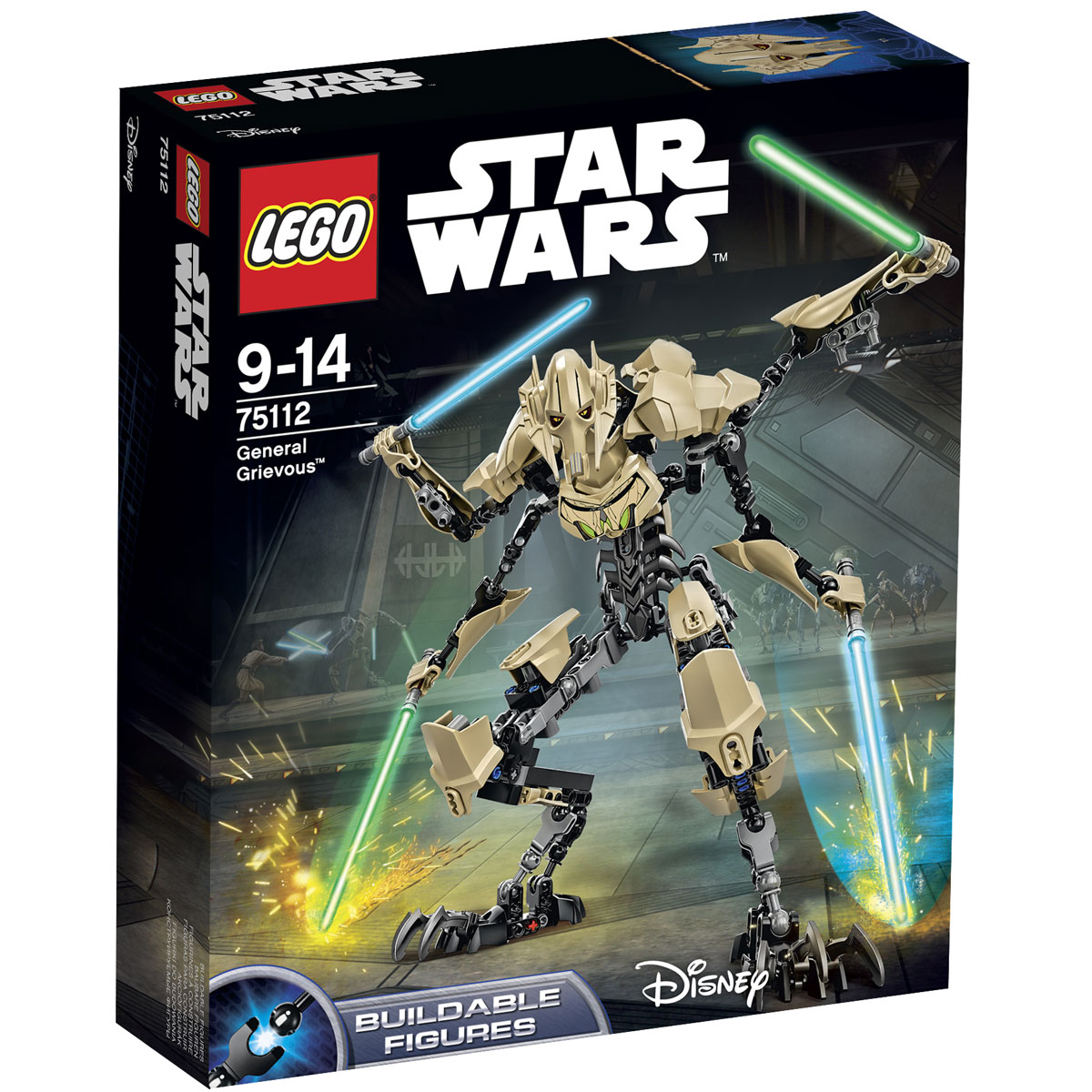 LEGO Star Wars Конструктор Генерал Гривус 7511275112 LEGO Star Wars Конструктор Генерал Гривус 7511275112Конструктор LEGO Генерал Гривус станет отличным подарком фанатам Звездных войн! Генерал Гривус известен как верховный главнокомандующий Армией дроидов Конфедерации Независимых Систем во времена Войн клонов. Но, мало кто помнит, что изначально Гривус не был исполнителем приказов графа Дуку, а героически сражался за свободу своего порабощённого народа на планете Кали. Своим бесстрашием и фанатичной жаждой отмщения он смог напугать многих галактических захватчиков, которые в свою очередь решили избавиться от ненавистного Гривуса раз и навсегда. На его корабле была заложена ионная бомба, которая безукоризненно сработала. Но взрыв не погубил будущего генерала, а лишь покалечил его. Граф Дуку подобрал раненого и предложил ему сделку. В обмен на верную службу сепаратистам он должен подвергнуться трансформации. Дав согласие, Гривус превратился в киборга, напоминающего собой улучшенную модель дроида. Его корпус состоял из гибкого металлического скелета, покрытого бежевыми защитными...