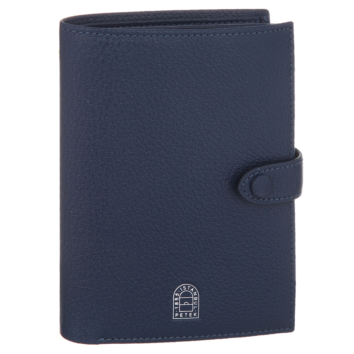 Портмоне женское Petek 1855, цвет: темно-синий. S15020.ALS.40S15020.ALS.40 Night Blue Портмоне женское Petek 1855, цвет: темно-синий. S15020.ALS.40S15020.ALS.40 Night BlueЭлегантное женское портмоне Petek1855 выполнено из натуральной кожи с зернистой текстурой. Изделие оформлено тиснением с логотипом бренда. Портмоне раскладывается и закрывается хлястиком на кнопку. Внутри расположено отделение для загранпаспорта, кармашек для посадочного талона, четыре кармашка для кредитных карт, один из которых с сеткой, два отделения для купюр, пять накладных карманов для документов. Такое портмоне станет отличным подарком для человека, ценящего качественные и стильные вещи.