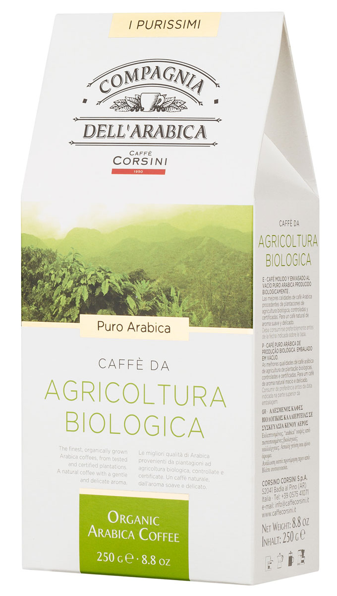 Compagnia DellArabica Caffe Puro Arabica Da Agricultura Biologica молотый кофе, 250 г (вакуумная упаковка)8001684010349 Compagnia DellArabica Caffe Puro Arabica Da Agricultura Biologica молотый кофе, 250 г (вакуумная упаковка)8001684010349Compagnia DellArabica Caffe Puro Arabica Da Agricultura Biologica - экологический чистый кофе, производство которого контролирует целый ряд учреждений международного класса. Выращен на лучших плантациях Северной Америки и Южной Африки. Вкус отличается легкими оттенками корицы и яблока, а также устойчивым послевкусием. Чтобы насладиться неповторимым вкусом молотого кофе от Compagnia DellArabica, вы можете приготовить его любым известным вам способом, даже просто залив кипятком в чашке!