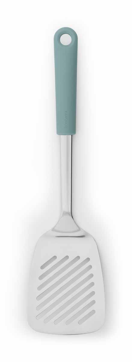 Лопатка Brabantia, цвет: мятный, 32 см107986 Лопатка Brabantia, цвет: мятный, 32 см107986Лопатка Brabantia станет вашим незаменимым помощником на кухне. Рабочая часть лопатки выполнена из высококачественной нержавеющей стали, ручка изготовлена из пластика. Лопатка предназначена для перемешивания продуктов в процессе жарки или тушения, а также накладывания готового блюда на тарелки. Лопатка Brabantia - практичный и необходимый подарок любой хозяйке! Можно мыть в посудомоечной машине. Длина лопатки: 32 см. Размер рабочей части: 11 см х 8,2 см.