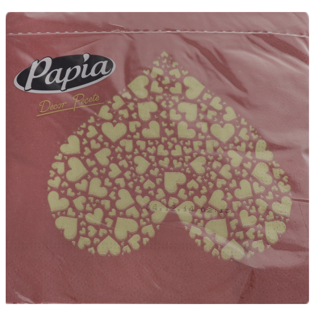 Салфетки бумажные Papia Decor, трехслойные, цвет: красный, золотистый, 33 x 33 см, 20 шт15302_красный/сердце Салфетки бумажные Papia Decor, трехслойные, цвет: красный, золотистый, 33 x 33 см, 20 шт15302_красный/сердцеТрехслойные салфетки Papia Decor, выполненные из 100% целлюлозы, оформлены красочным рисунком. Салфетки предназначены для красивой сервировки стола. Оригинальный дизайн салфеток добавит изысканности вашему столу и поднимет настроение. Размер салфеток: 33 см х 33 см.