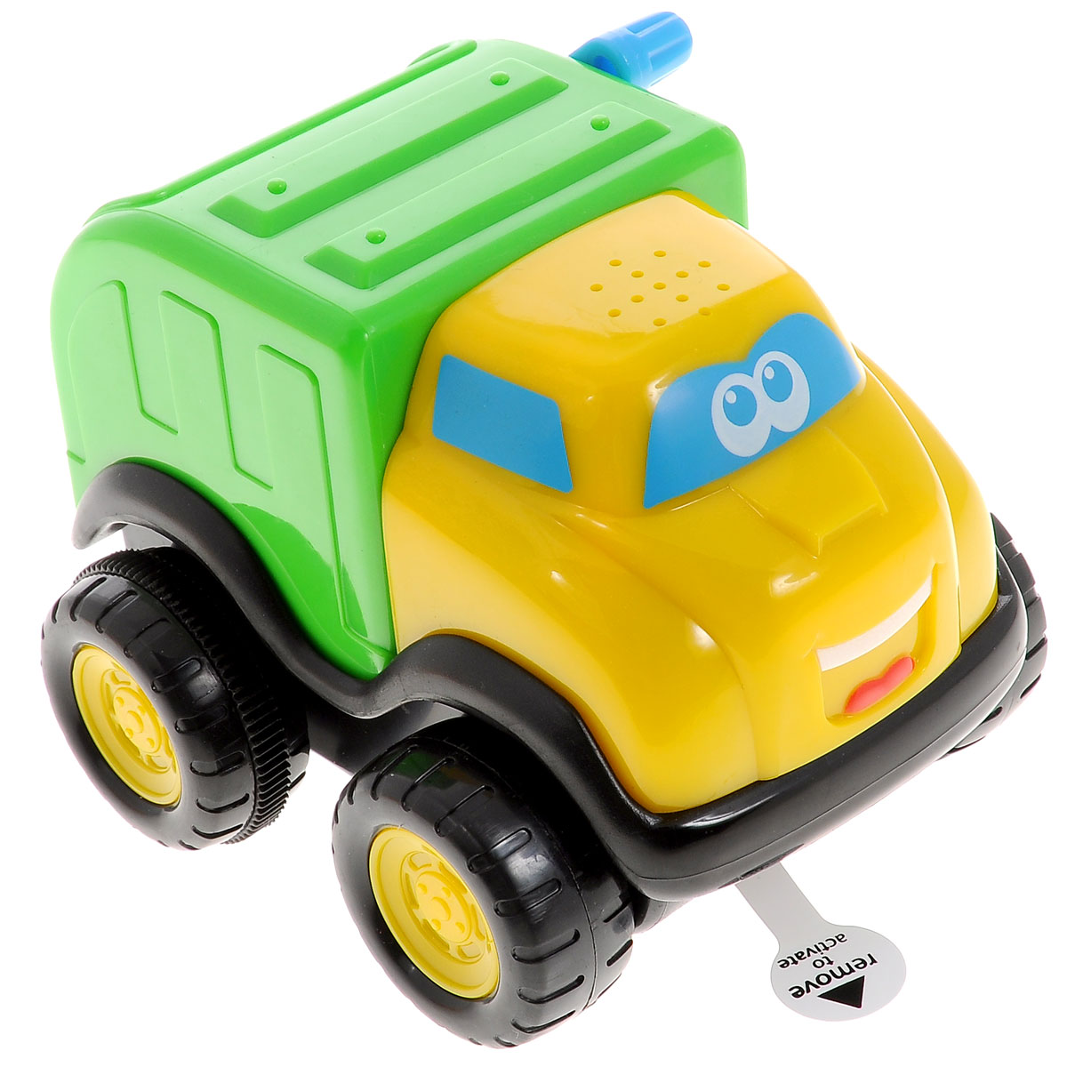 Kiddieland Мусоровоз с инерционным механизмомKID 050054 Kiddieland Мусоровоз с инерционным механизмомKID 050054Яркая игрушка Kiddieland Мусоровоз со звуковыми эффектами обязательно понравится любому мальчишке. У машинки инерционный механизм, который стимулирует двигательную активность. Нужно откатить игрушку назад, отпустить, и она весело покатится вперед в сопровождении реалистичного звука мотора и сигнала. Игрушка способствует развитию, мелкой моторики, цветовосприятия, воображения и творческого мышления. Рекомендуемый возраст: от 12 месяцев. Питание: 3 батарейки типа LR44 (входят в комплект).