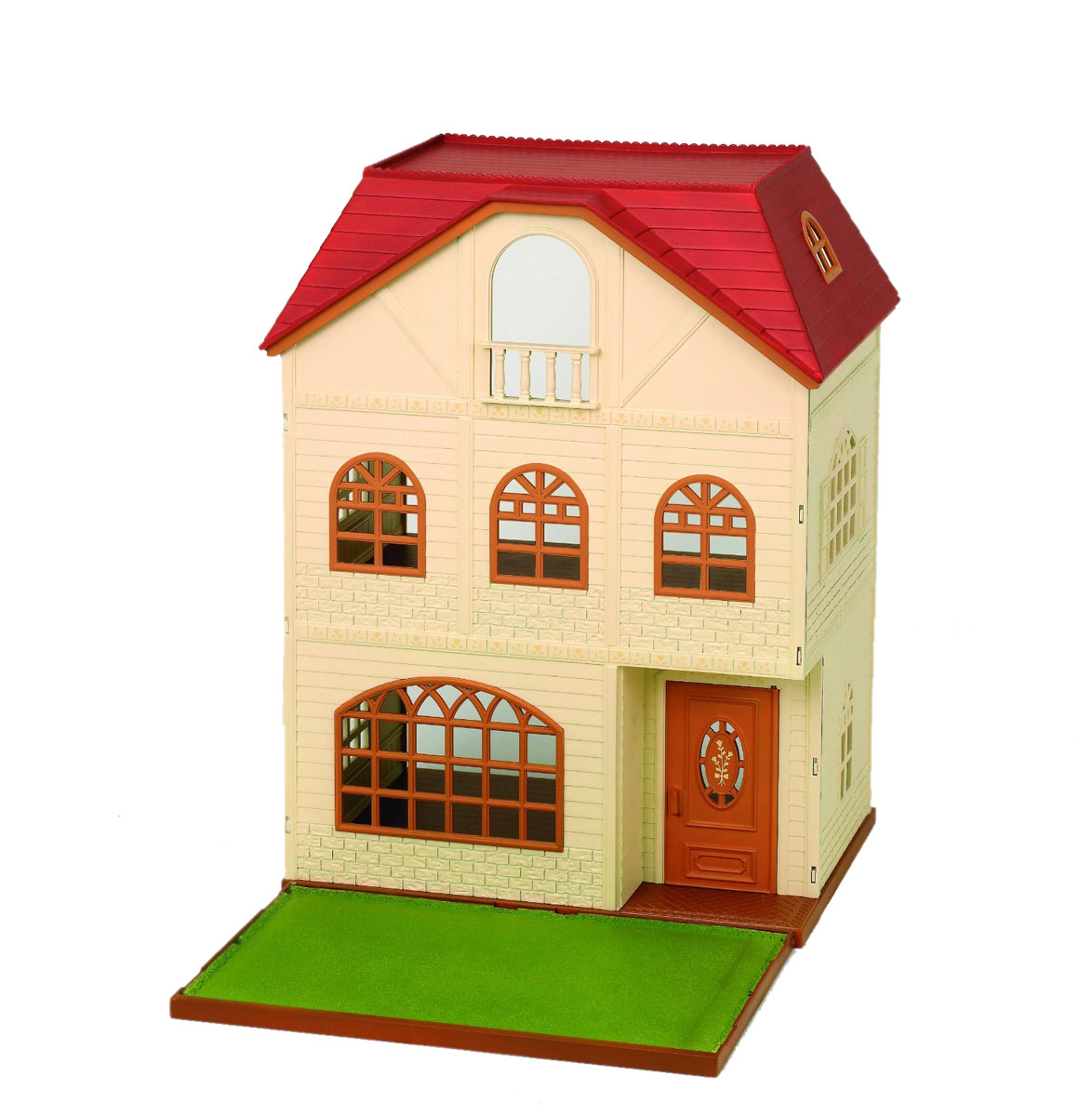 Sylvanian Families Игровой набор Трехэтажный дом2745 Sylvanian Families Игровой набор Трехэтажный дом2745Игровой набор Трехэтажный дом привлечет внимание вашего ребенка и станет отличным подарком для поклонников жителей чудесной страны Sylvanian Families. В набор входит красивый трехэтажный дом с множеством окошек, открывающейся дверцей и двумя лестницами. С помощью других наборов ваш ребенок сможет полностью обустроить большой дом и поселить в нем любимых героев Sylvanian Families. В домике можно провести освещение только на первом этаже, т.к. соответствующего крепления для люстры на потолке 2 и 3 этажей производителем не предусмотрено. Компания была основана в 1985 году, в Японии. Sylvanian Families очень популярен в Европе и Азии, и, за долгие годы существования, компания смогла добиться больших успехов. 3 года подряд в Англии бренд Sylvanian Families был признан Игрушкой Года. Сегодня у героев Sylvanian Families есть собственное шоу, полнометражный мультфильм и сеть ресторанов, работающая по всей Японии. Sylvanian Families - это целый мир...