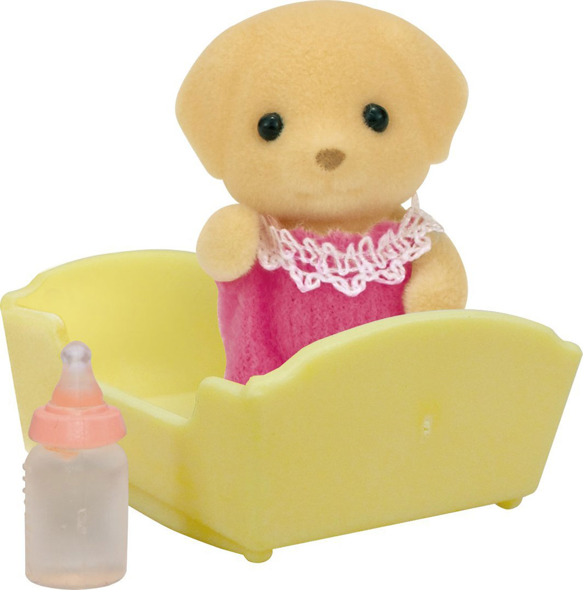 Sylvanian Families Фигурка Малыш лабрадор в люльке5187 Sylvanian Families Фигурка Малыш лабрадор в люльке5187Фигурка Sylvanian Families Малыш лабрадор в люльке - это замечательный подарок, который непременно понравится всем поклонникам семейств Sylvanian Families. Малыш одет в розовый комбинезон. К фигурке прилагаются люлька и бутылочка для кормления. Все элементы выполнены с невероятной тщательностью из безопасных материалов. Компания Sylvanian Families была основана в 1985 году, в Японии. Sylvanian Families очень популярна в Европе и Азии и, за долгие годы существования, компания смогла добиться больших успехов. 3 года подряд в Англии бренд Sylvanian Families был признан Игрушкой Года. Сегодня у героев Sylvanian Families есть собственное шоу, полнометражный мультфильм и сеть ресторанов, работающая по всей Японии. Sylvanian Families - это целый мир маленьких жителей, объединенных общей легендой. Жители страны Sylvanian Families - это кролики, белки, медведи, лисы и многие другие. У каждого из них есть дом, в котором есть все необходимое для счастливой жизни. В...