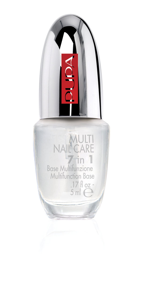PUPA Многофункциональная основа для ногтей MULTI NAIL CARE 7 IN1, 5 мл030055001 PUPA Многофункциональная основа для ногтей MULTI NAIL CARE 7 IN1, 5 мл030055001Мультифункциональное средство для ногтей - MULTI NAIL CARE 7 IN1. Обогащено комплексом витаминов и активных ингредиентов последнего поколения для 7действий в 1: 1. Укрепление. 2. Улучшение структуры ногтя. 3. Увлажнение. 4. Защита. 5. Восстановление. 6. Увеличение устойчивости маникюра. 7. Сияние. Большая кисточка для максимально удобного применения и распределения средства.
