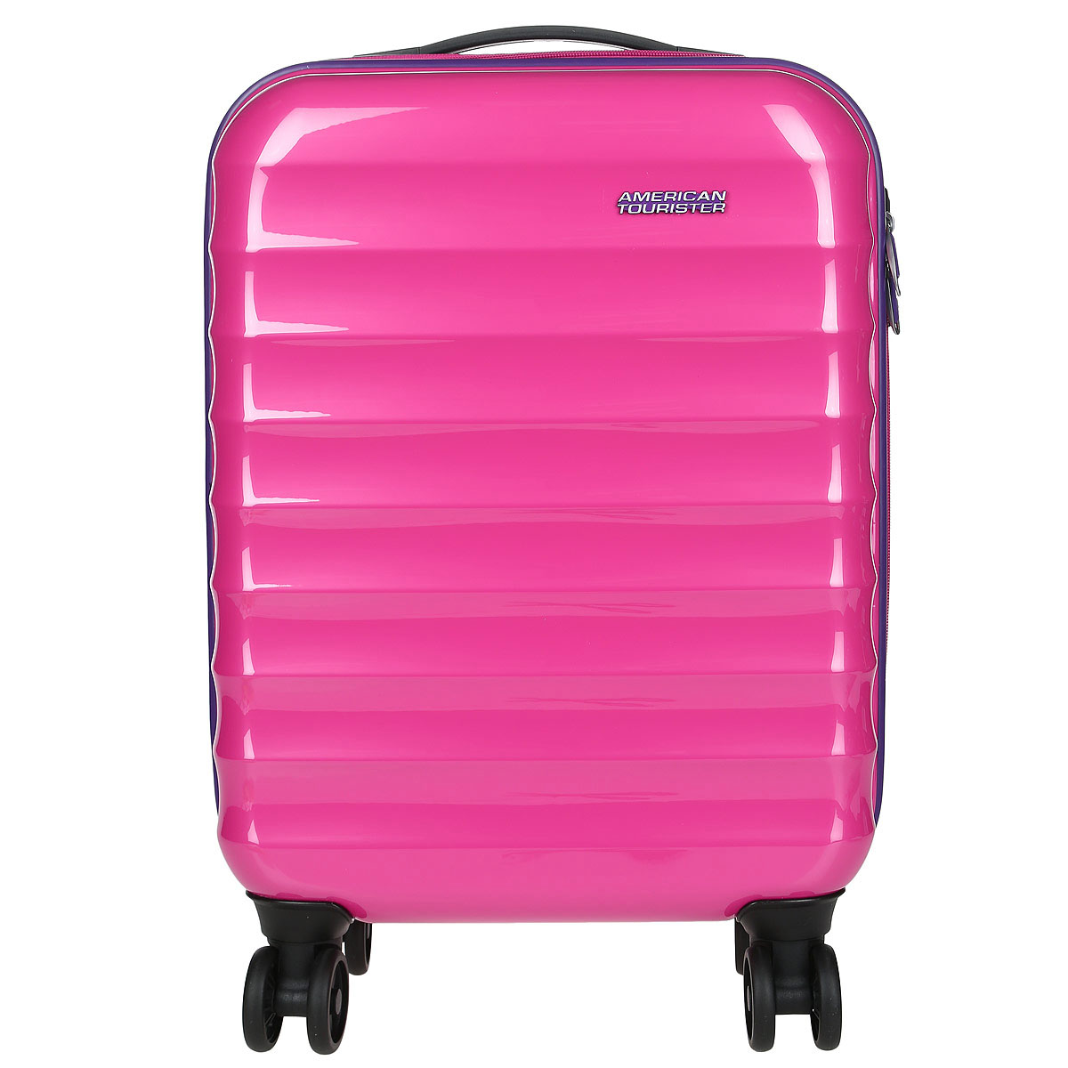 Чемодан American Tourister Palm Valley, цвет: розовый, 32 л02G*90001 Чемодан American Tourister Palm Valley, цвет: розовый, 32 л02G*90001Чемодан American Tourister Palm Valley прекрасно подойдет для путешествий. Имеет жесткую форму. Выполнен из поликарбоната, материал внутренней отделки - полиэстеровая ткань. Чемодан очень вместителен, он содержит продуманную внутреннюю и внешнюю организацию. Имеется одно большое отделение, которое закрывается по периметру на застежку-молнию с двумя бегунками. Внутри содержится большой отдел для одежды с перекрещивающимися багажными ремнями, соединяющимися при помощи пластикового карабина, скрытый отдел, закрывающийся на молнию, а также сетчатый карман на молнии. Для удобной перевозки чемодан оснащен четырьмя маневренными колесами, которые обеспечивают легкость перемещения в любом направлении. Телескопическая ручка выдвигается нажатием на кнопку и фиксируется в 2-х положениях. Сверху предусмотрена ручка для поднятия чемодана. Небольшие размеры позволяют проносить чемодан в салон самолета как ручную кладь. Чемодан оснащен кодовым замком TSA, который исключает...