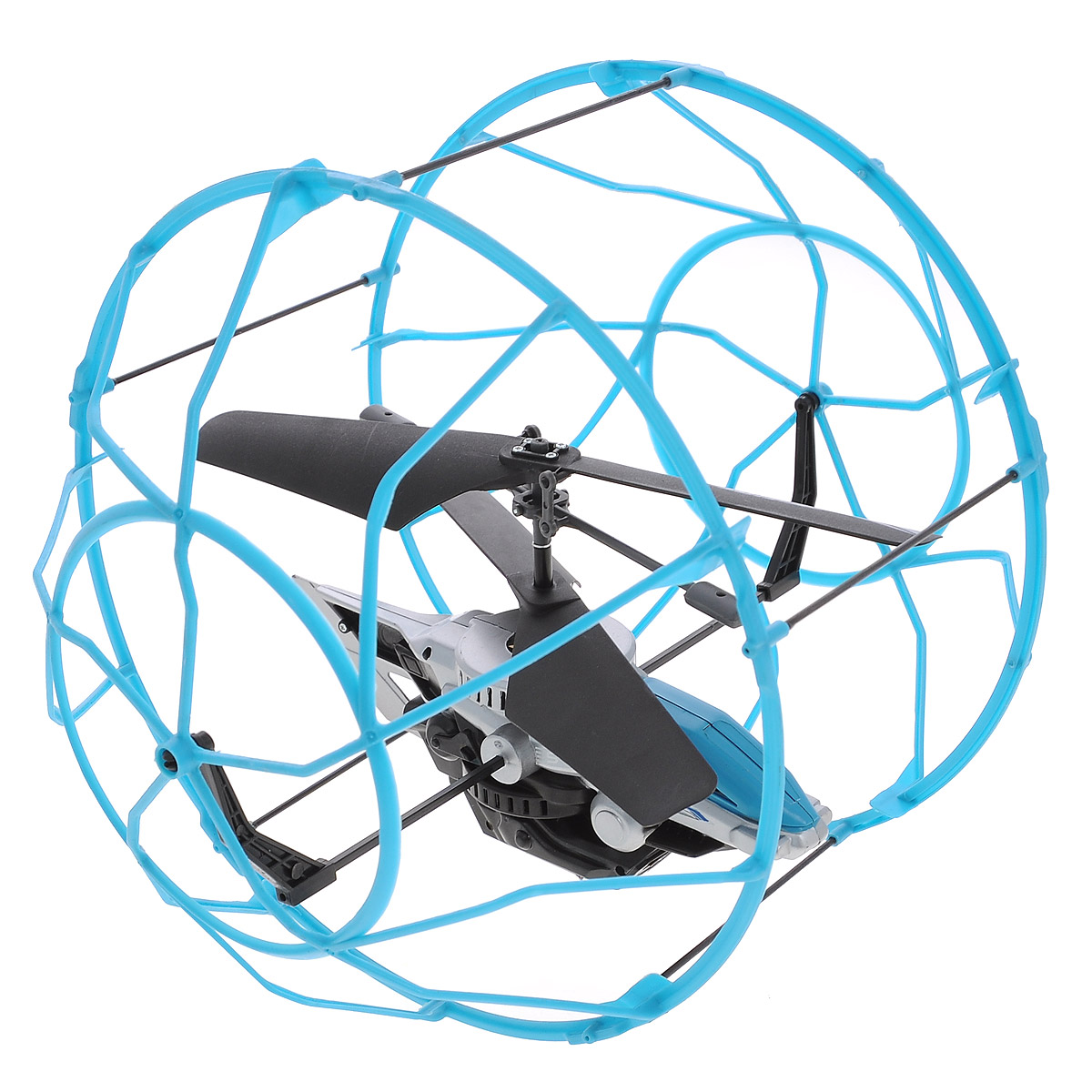 Air Hogs Вертолет на радиоуправлении Roller Copter цвет голубой черный44501_голубой Air Hogs Вертолет на радиоуправлении Roller Copter цвет голубой черный44501_голубойВертолет в клетке - очередное чудо техники от AirHogs. Этот уникальный вертолет защищен наружной клеткой, которая создает барьер между ним и поверхностью или предметами. Клетка вращается вокруг вертолета, что позволяет ему будто бы забираться на стену. Модель хорошо подойдет новичкам в управлении вертолетами, с помощью которой они будут практиковаться с минимальными повреждениями игрушки. Питание игрушки осуществляется с помощью литий-полимерного аккумулятора с напряжением 3,7 В. Время зарядки - около 30 минут.