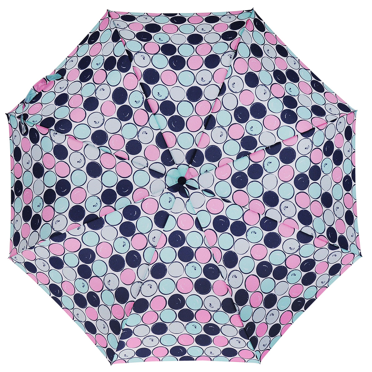 Зонт женский Fulton Minilite, механический, 3 сложения, цвет: белый. L354-2766L354-2766 Зонт женский Fulton Minilite, механический, 3 сложения, цвет: белый. L354-2766L354-2766Очаровательный механический зонт Fulton Minilite в 3 сложения изготовлен из высокопрочных материалов. Каркас зонта состоит из 8 спиц и прочного алюминиевого стержня. Купол зонта выполнен из прочного полиэстера с водоотталкивающей пропиткой и оформлен принтом в виде разноцветных кружков. Рукоятка изготовлена из пластика. Зонт имеет механический механизм сложения купол открывается и закрывается вручную до характерного щелчка. Небольшой шнурок, расположенный на рукоятке, позволяет надеть изделие на руку при необходимости. Модель закрывается при помощи хлястика на липучку. К зонту прилагается чехол. Прелестный зонт не только выручит вас в ненастную погоду, но и станет стильным аксессуаром, прекрасно дополнит ваш модный образ.