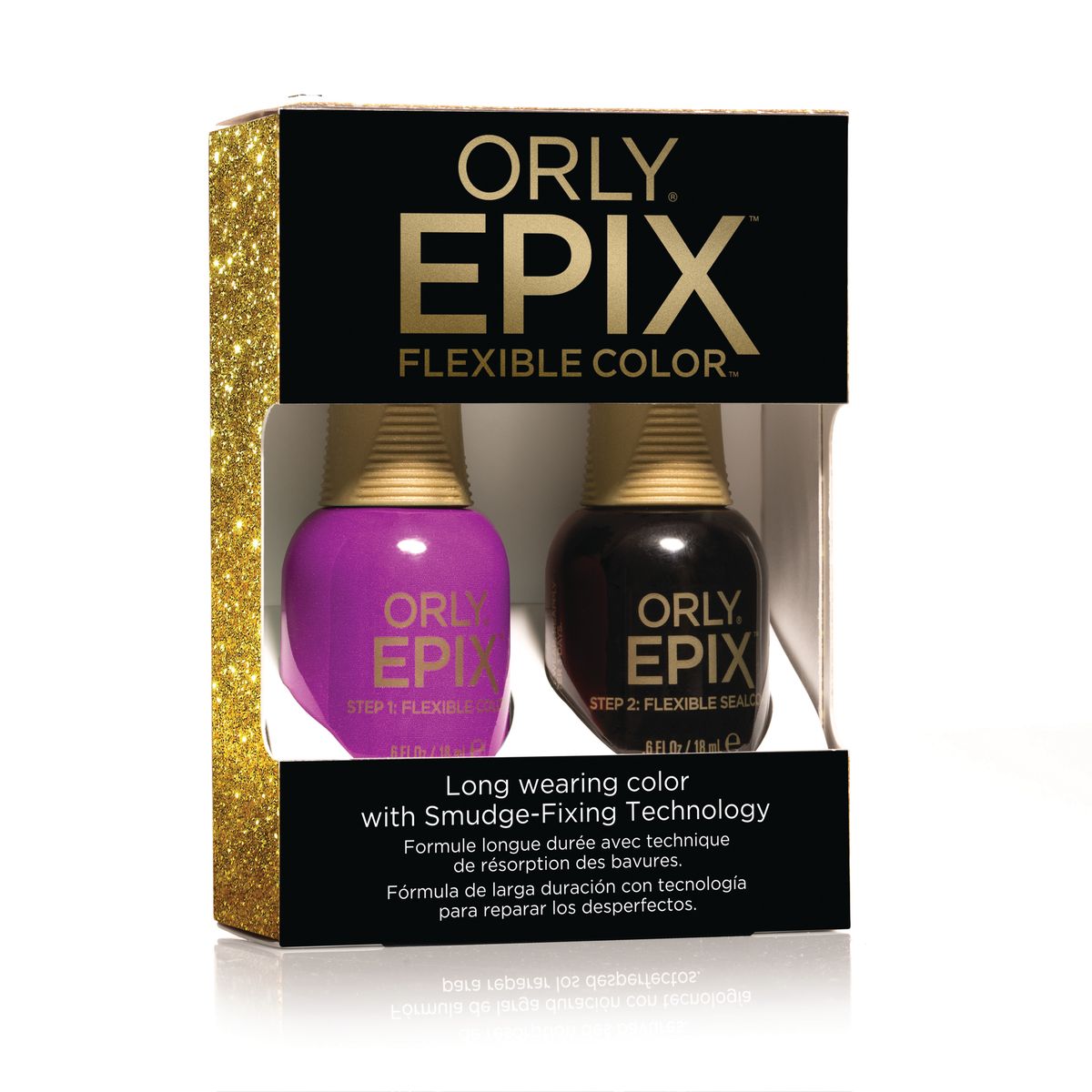 Orly Набор для создания 2-х фазного эластичного покрытия EPIX Flexible Color Launch Kit - Such a Critic29705 Orly Набор для создания 2-х фазного эластичного покрытия EPIX Flexible Color Launch Kit - Such a Critic29705Двухфазная эластичная система Flexible Color System - это новейшая запатентованная технология последнего поколения от ORLY, объединившая функции лака для ногтей и гибридных гелевых покрытий. Она обеспечивает прочное эластичное покрытие благодаря содержанию инновационных амортизирующих полимеров. Технология Flexible Color System подразумевает взаимное сцепление цветного лака и верхнего покрытия. Оба препарата системы EPIX дополняют друг друга и действуют вместе. А простое нанесение без подтеков обеспечивается благодаря технологии Smudge-Fixing, которая содержит полимеры, делающие покрытие эластичным и гибким, словно натуральные ногти. Лак быстро выравнивается, исключая смазывание во время нанесения. И еще один плюс, который все женщины оценят по достоинству - инновационная кисть ORLY EPIX. Она обеспечивает точное нанесение и идеальную ровную линию возле кутикулы. Максимальный контроль за результатом гарантирован: • 600 щетинок + плоская кисть • Максимально точное нанесение • Гладкое и...