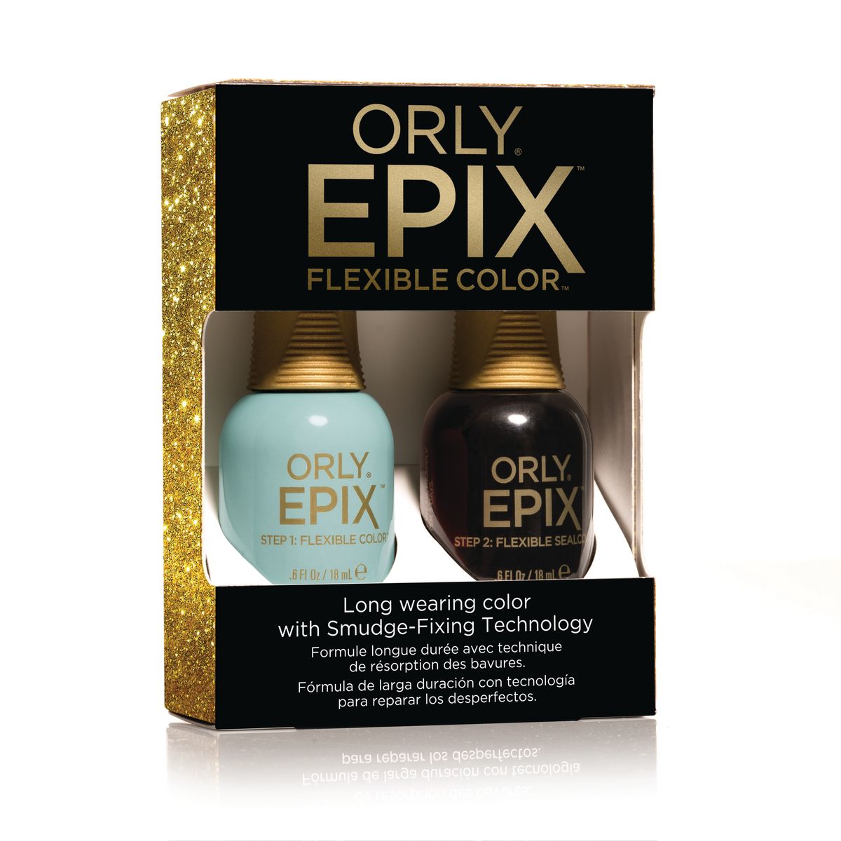 Orly Набор для создания 2-х фазного эластичного покрытия EPIX Flexible Color Launch Kit - Cameo29709 Orly Набор для создания 2-х фазного эластичного покрытия EPIX Flexible Color Launch Kit - Cameo29709Двухфазная эластичная система Flexible Color System - это новейшая запатентованная технология последнего поколения от ORLY, объединившая функции лака для ногтей и гибридных гелевых покрытий. Она обеспечивает прочное эластичное покрытие благодаря содержанию инновационных амортизирующих полимеров. Технология Flexible Color System подразумевает взаимное сцепление цветного лака и верхнего покрытия. Оба препарата системы EPIX дополняют друг друга и действуют вместе. А простое нанесение без подтеков обеспечивается благодаря технологии Smudge-Fixing, которая содержит полимеры, делающие покрытие эластичным и гибким, словно натуральные ногти. Лак быстро выравнивается, исключая смазывание во время нанесения. И еще один плюс, который все женщины оценят по достоинству - инновационная кисть ORLY EPIX. Она обеспечивает точное нанесение и идеальную ровную линию возле кутикулы. Максимальный контроль за результатом гарантирован: • 600 щетинок + плоская кисть • Максимально точное нанесение • Гладкое и...