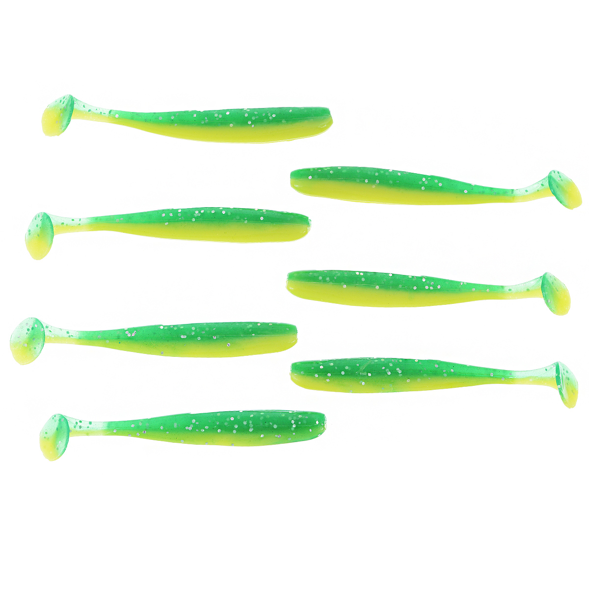 Приманка съедобная Риппер Allvega Blade Shad, цвет: зеленый, желтый, 7,5 см, 2,5 г, 7 шт50905 Приманка съедобная Риппер Allvega Blade Shad, цвет: зеленый, желтый, 7,5 см, 2,5 г, 7 шт50905Allvega Blade Shad - это виброхвост с удлиненным прогонистым телом и небольшим подвижным хвостом. Успешно применяется для ловли классическим джигом и в других спиннинговых оснастках. На теле виброхвоста предусмотрены специальные канавки для использования Blade Shad в монтажах с офсетным крючком. Дополнительную привлекательность приманке придает использование в составе активной биодобавки, соли и специального ароматизатора. Вес: 2,5 г. Длина: 7,5 см.