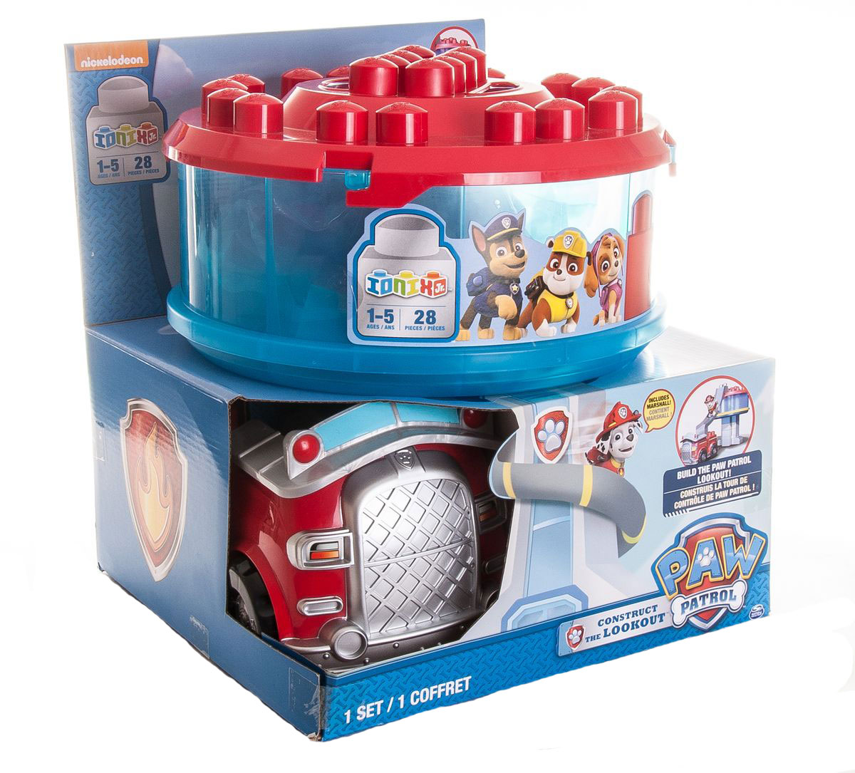 Paw Patrol Конструктор Офис спасателей и машина Маршала18302 Paw Patrol Конструктор Офис спасателей и машина Маршала18302Конструктор Paw Patrol Офис спасателей и машина Маршала непременно порадует вашего малыша. Набор изготовлен из высококачественного пластика и абсолютно безвреден для малышей. В наборе 28 крупных элементов конструктора. Малыш с удовольствием соберет офис спасателей с наблюдательной башней и пожарным трапом. Внутри башни имеется место для хранения кубиков. В наборе есть большая машина спасателя Маршала и фигурка самого Маршала. С помощью конструктора, ваш малыш научится соединять яркие большие кубики и создавать целые фигуры. Игра развивает мелкую моторику, цветовое восприятие и воображение. Порадуйте своего ребенка таким замечательным подарком!