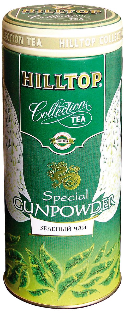 Hilltop Special Gunpowder зеленый листовой чай, 100 г4607099300088 Hilltop Special Gunpowder зеленый листовой чай, 100 г4607099300088Зеленый китайский крупнолистовой чай Hilltop Special Gunpowder. Насыщенное терпкое послевкусие.