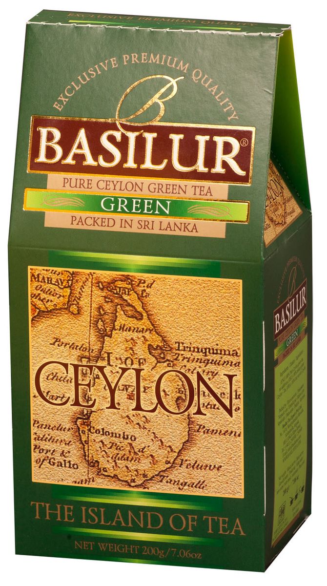 Basilur Green зеленый листовой чай, 200 г70343-00 Basilur Green зеленый листовой чай, 200 г70343-00Basilur Green OPA - зеленый байховый листовой чай. Цейлонский зеленый чай способствует здоровью и долголетию. Минимальная обработка этого вида чая позволяет сохранить большинство витаминов, минералов, антиоксидантов, и других биоактивных веществ, благотворно влияющих на организм.