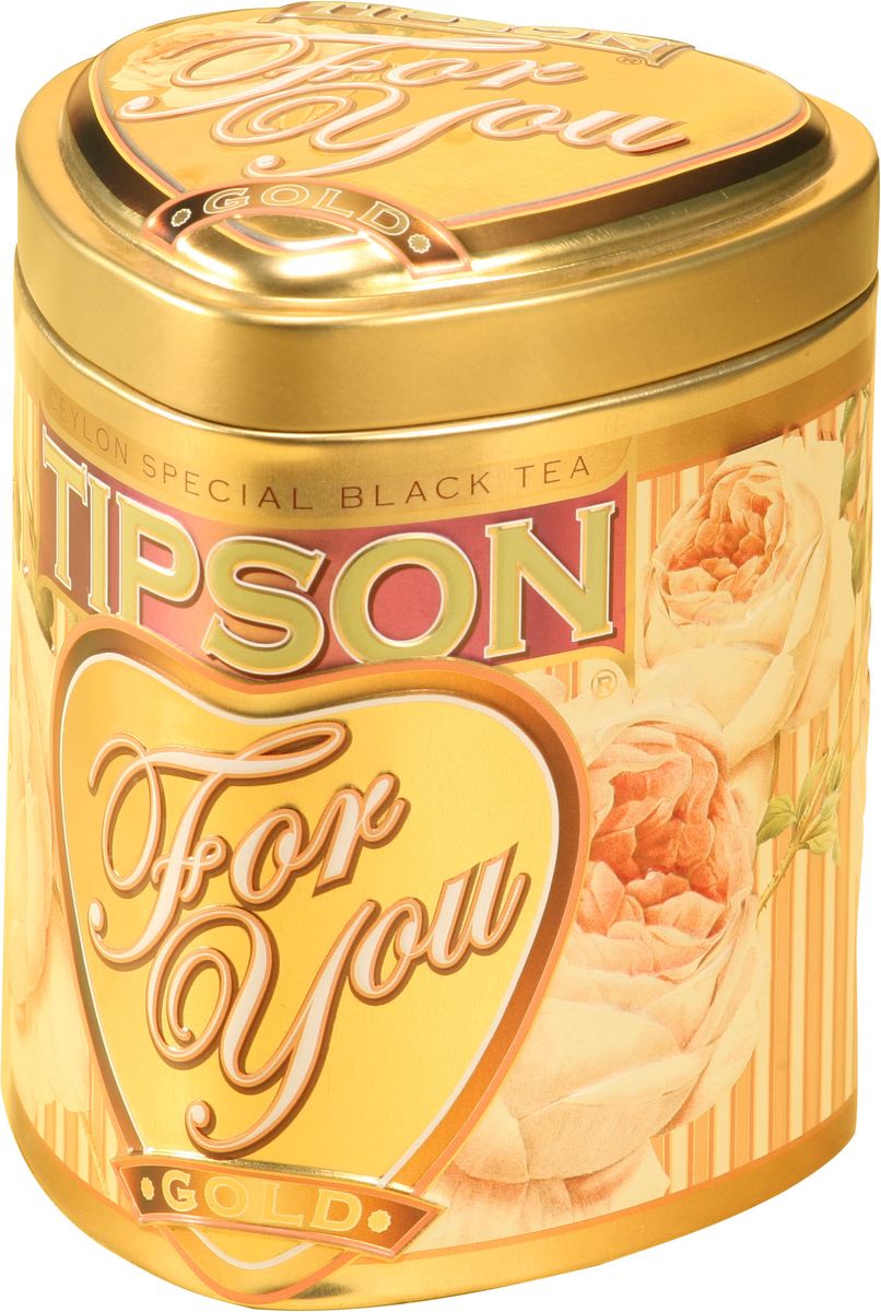 Tipson Gold черный листовой чай, 75 г (жестяная банка)80040-00 Tipson Gold черный листовой чай, 75 г (жестяная банка)80040-00Чай чёрный цейлонский байховый листовой Tipson Gold с ароматами канталупской дыни и розы.
