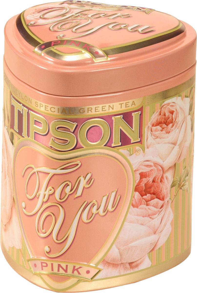 Tipson Pink зеленый листовой чай, 75 г (жестяная банка)80041-00 Tipson Pink зеленый листовой чай, 75 г (жестяная банка)80041-00Чай зелёный цейлонский байховый листовой Tipson Pink с ароматом яблока.